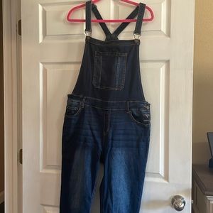 Skinny leg overalls